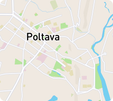 map with location of Poltava